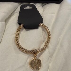 Gold Plated Popcorn Chain Bracelet Heart Flower Tree of Life Pendant New